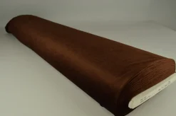 Coupon 125cm x 165cm | Fluweel stretch: Bruin