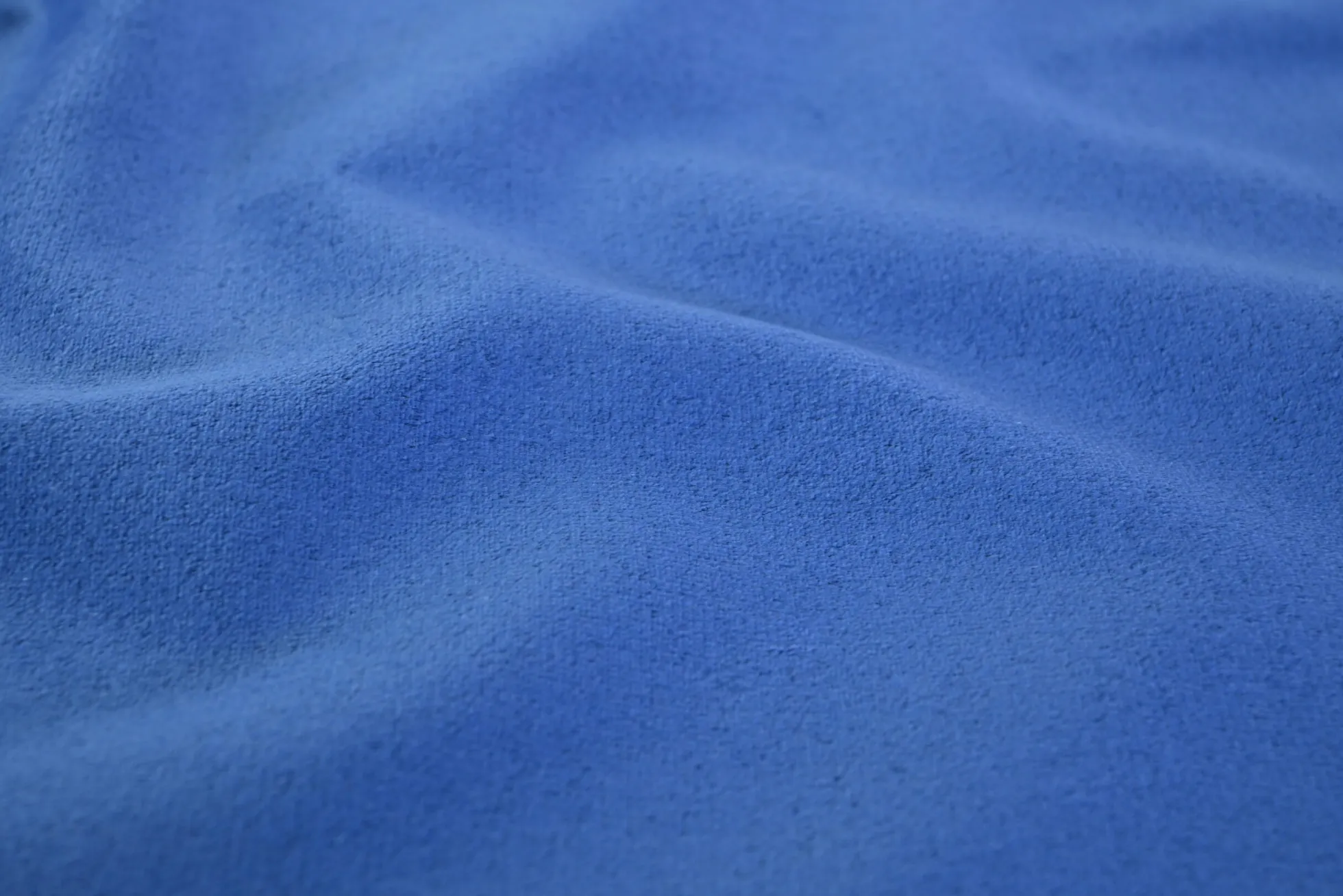 Coupon 100cm x 140cm | Fluweel / Velours brandvertragend – Blauw