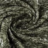 Coupon 145cm x 160cm | Gebreide sweaterstof – Mosgroen olifantjes