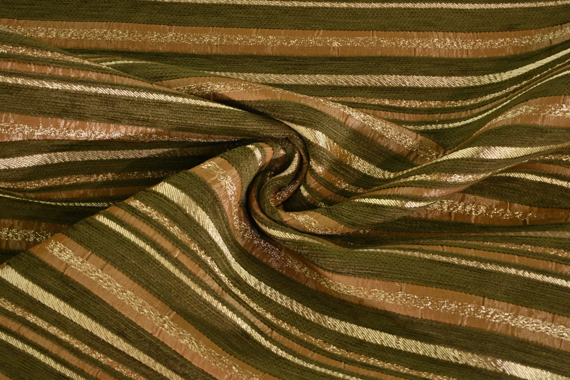 Coupon 150cm x 152cm | Jacquard Gobelin – Olive stripe classic