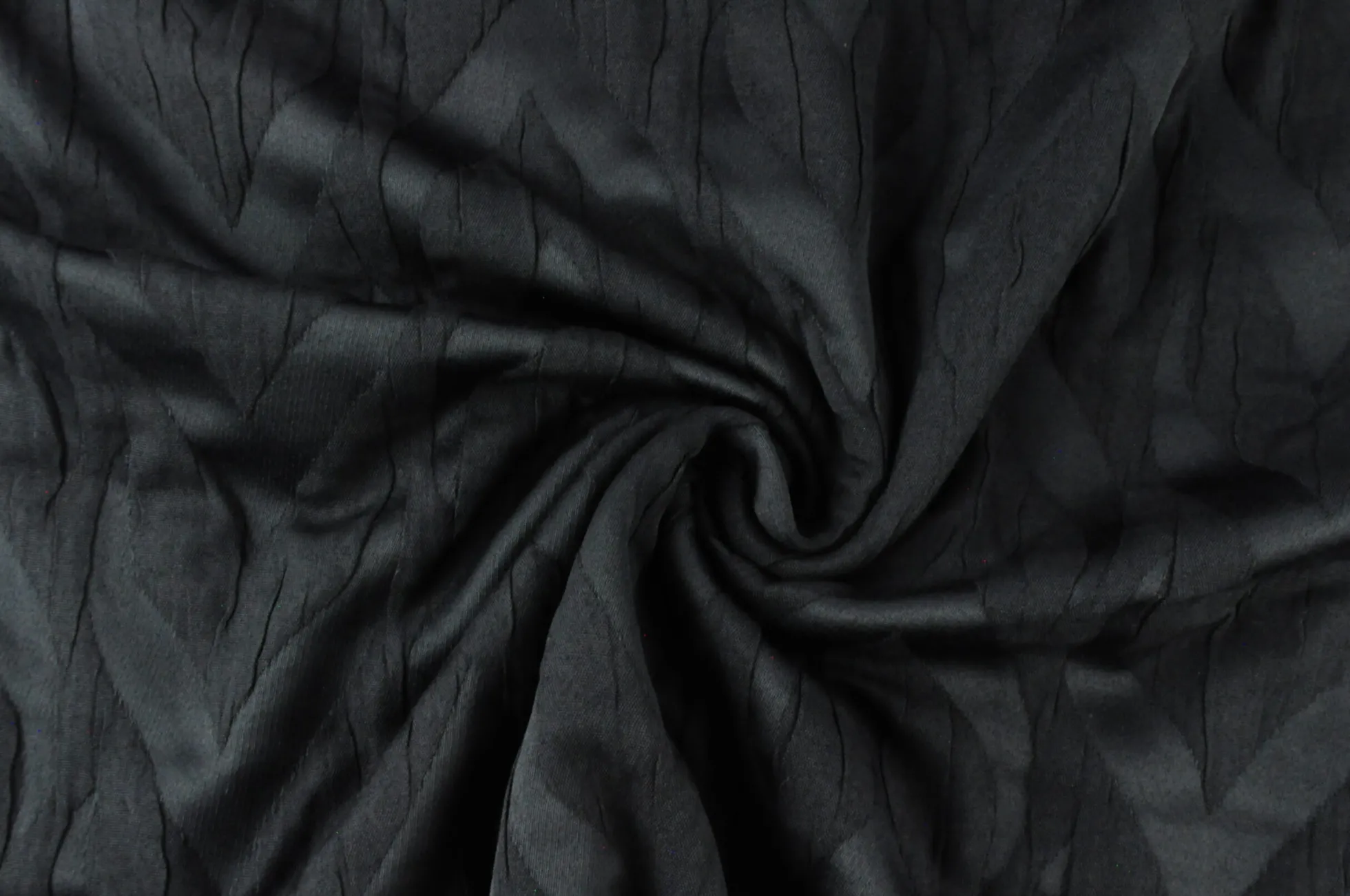 Coupon 60cm x 130cm | Jacquard jassenstof – Zwart zigzag