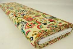Coupon 70cm x 150cm | Katoen flanel / molton – Colorful Elephant