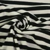 Coupon 60cm x 160cm | Katoen tricot soft touch – Black & off-white stripes