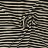 Coupon 50cm x 160cm | Katoen tricot soft touch – Black & off-white stripes