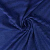 Coupon 90cm x 160cm | Katoen tricot soft touch – Cobalt blue & black stripes
