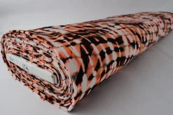 Coupon 60cm x 155cm | Lycra – Ochre abstract shiny