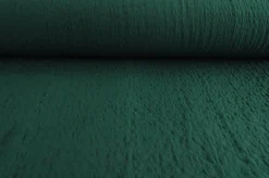 Coupon 150cm x 145cm | Stretch viscose bouclé – Donker oudgroen