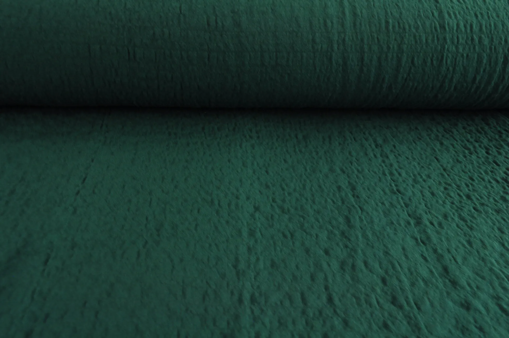 Coupon 150cm x 145cm | Stretch viscose bouclé – Donker oudgroen