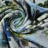 Coupon 100cm x 150cm | Viscose tricot – Moonlit Hydrangea Haven