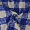 Coupon 60cm x 150cm | Wollen stof – Blauw / wit ruit