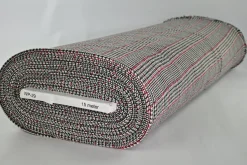 Coupon 80cm x 150cm | Wollen stof – Glencheck rood & zwart