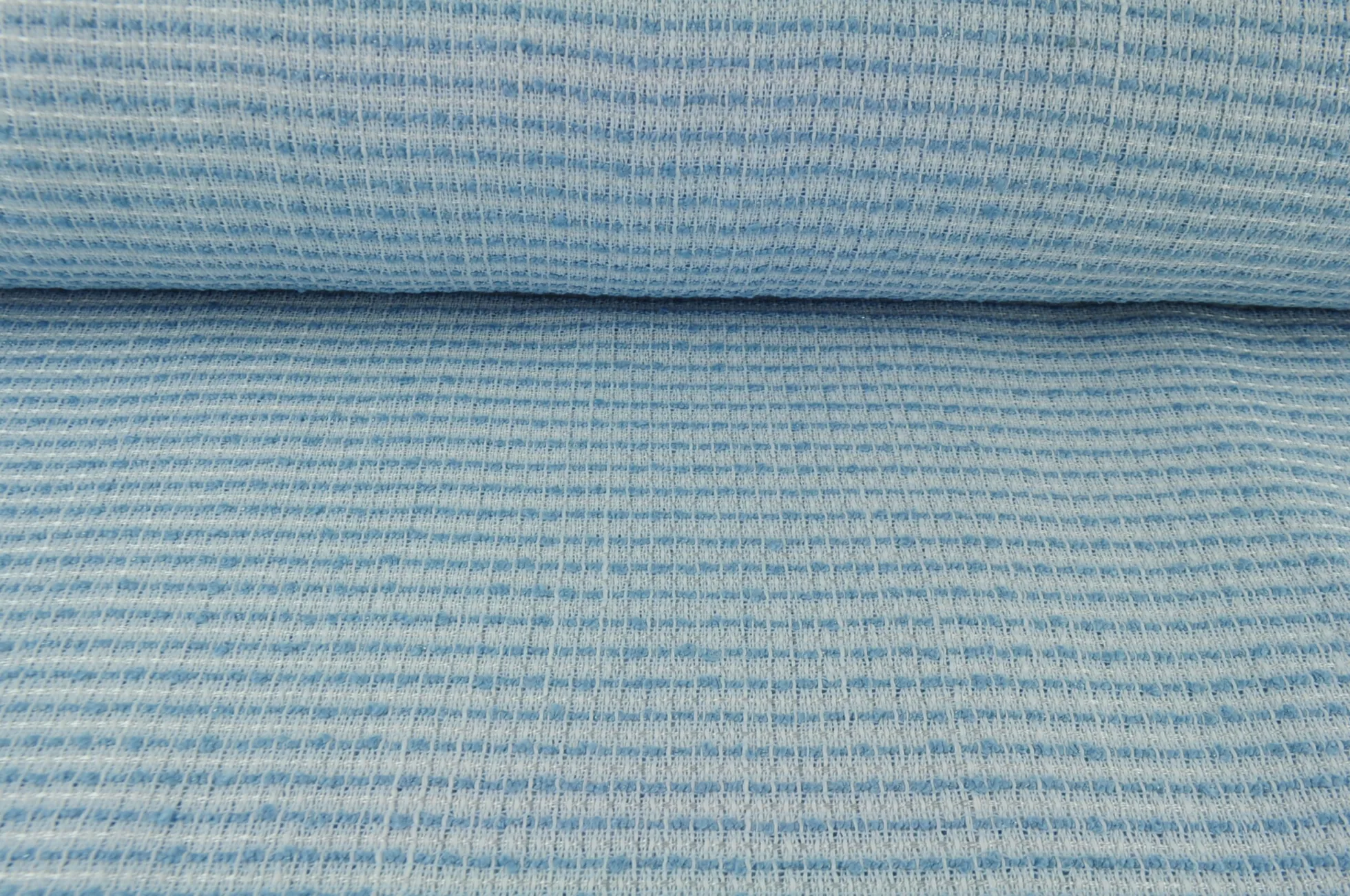 Coupon 70cm x 150cm | Wollen stof – Licht oudblauw melange