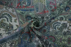 Crinkle chiffon – Colorful paisley fanstasy