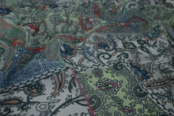 Crinkle chiffon – Colorful paisley fanstasy