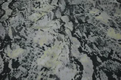 Crinkle chiffon – Snake with bright yellow