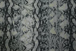 Crinkle chiffon – Snake with bright yellow