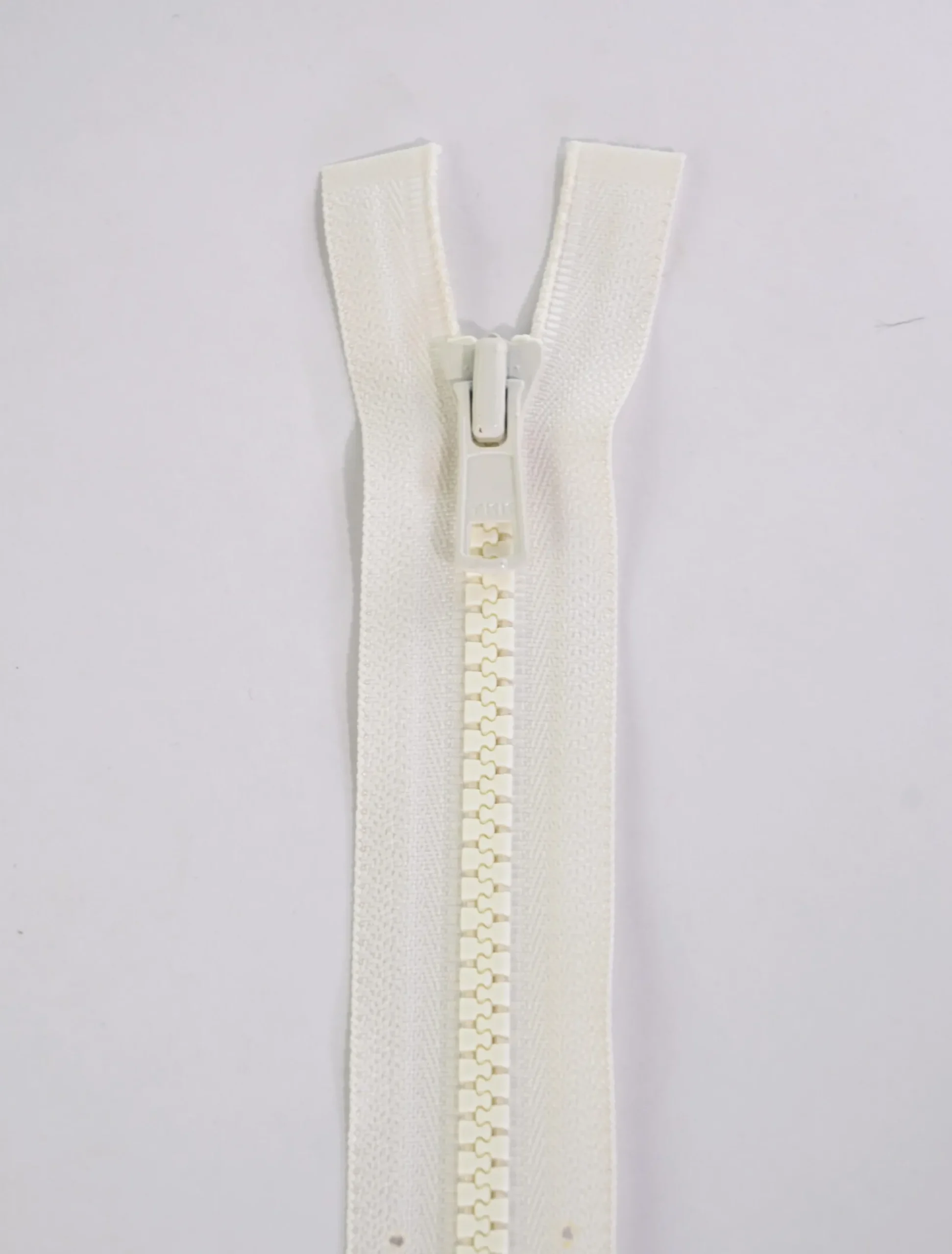Deelbare YKK Bloktandrits | Gebroken wit – 396 cm