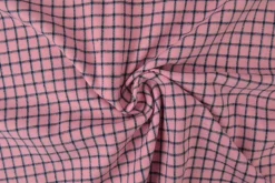 Flanel ruit – Babyroze, aqua & navy