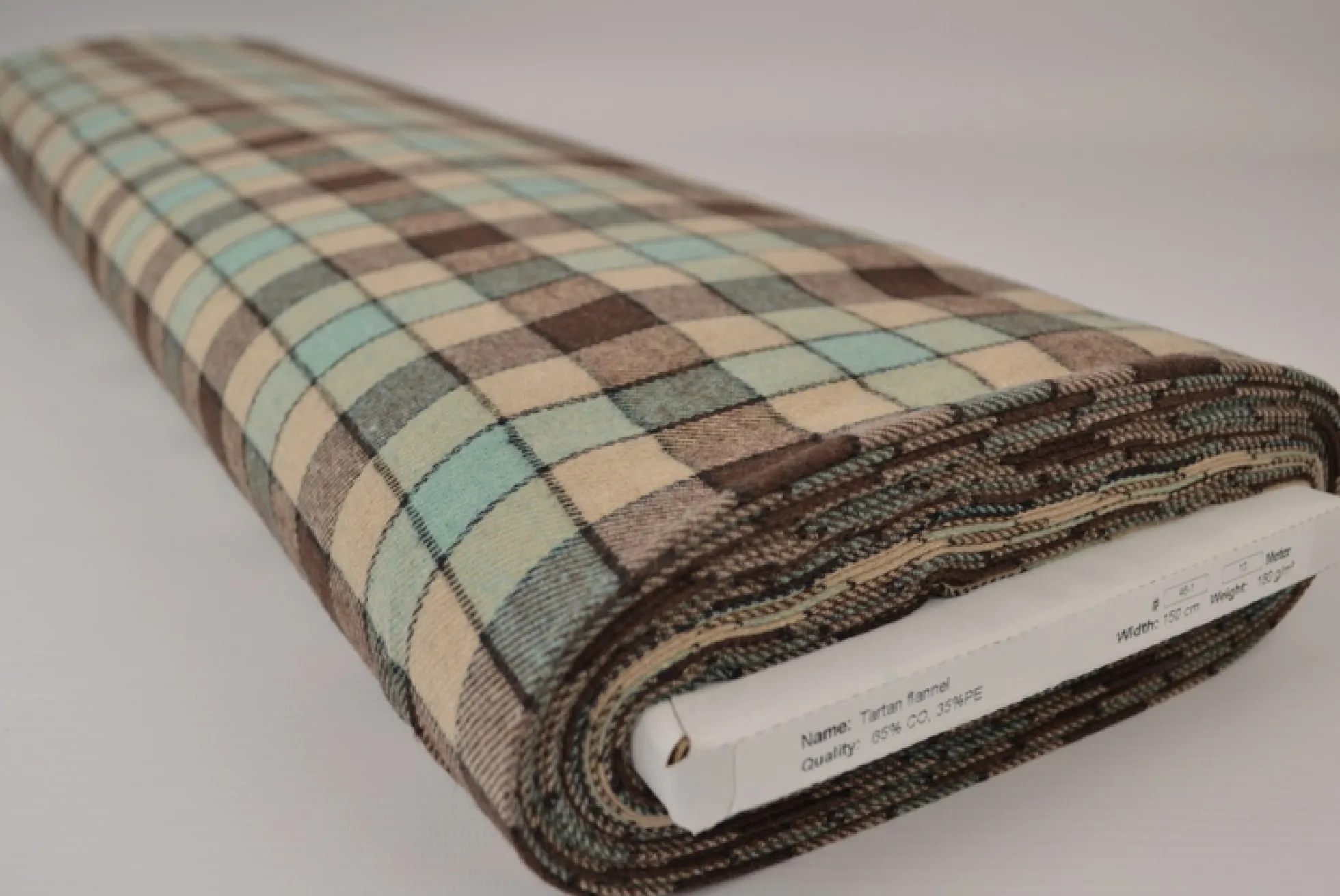 Flanel ruit – Beige, bruin & oudgroen