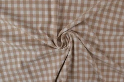 Flanel ruit – Beige & wit