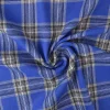 Flanel ruit – Blauw, gebroken wit, lichtgrijs & zwart