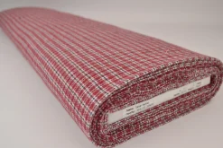 Flanel ruit – Bordeauxrood, zwart & gebroken wit