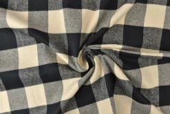 Flanel ruit – Champagne & zwart