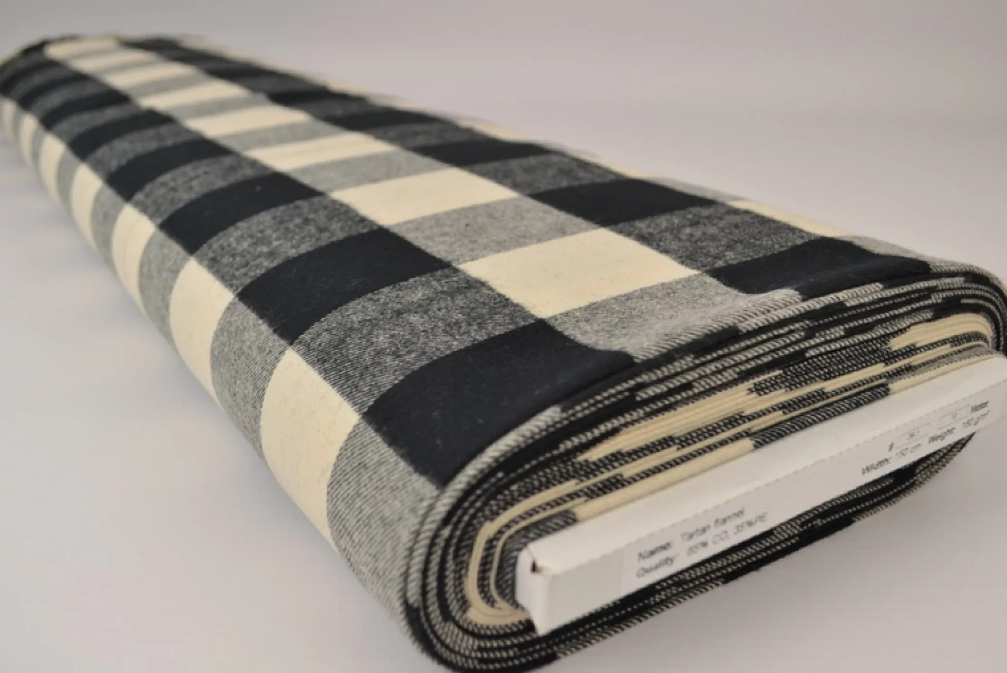 Flanel ruit – Champagne & zwart