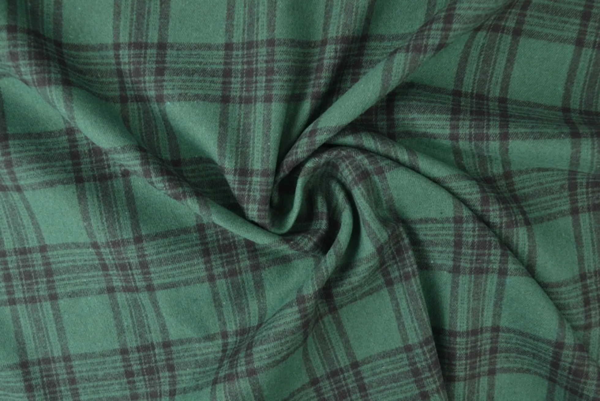 Flanel ruit – Donkergroen & zwart
