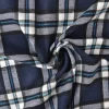 Flanel ruit – Donker navy, zwart, turquoise & wit