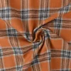 Flanel ruit – Donker oker, gebroken wit, lichtgrijs & zwart