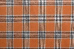Flanel ruit – Donker oker, gebroken wit, lichtgrijs & zwart