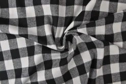 Flanel ruit – Gebroken wit & zwart