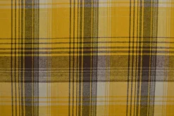 Flanel ruit – Geel, zwart & gebroken wit