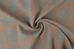 Flanel ruit – Grijs & cognac