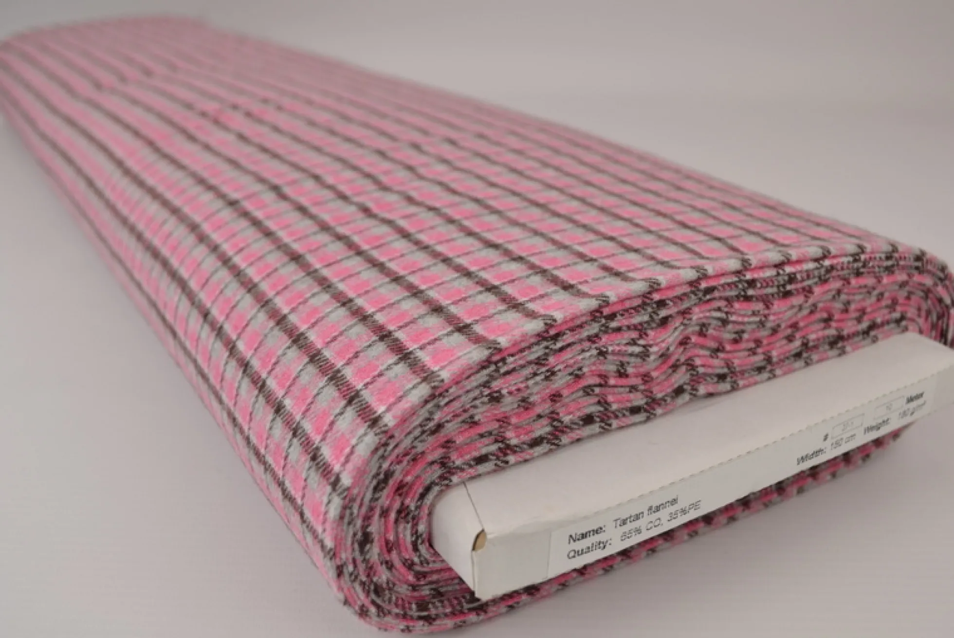 Flanel ruit – Grijs, roze & donkerbruin