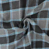 Flanel ruit – Grijs, zwart, gebroken wit & petrol