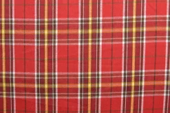 Flanel ruit – Koper, bordeauxrood, wit & okergeel