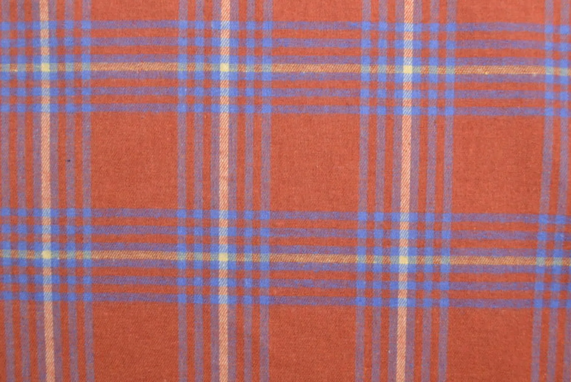 Flanel ruit – Koper, lichtbeige & lichtblauw