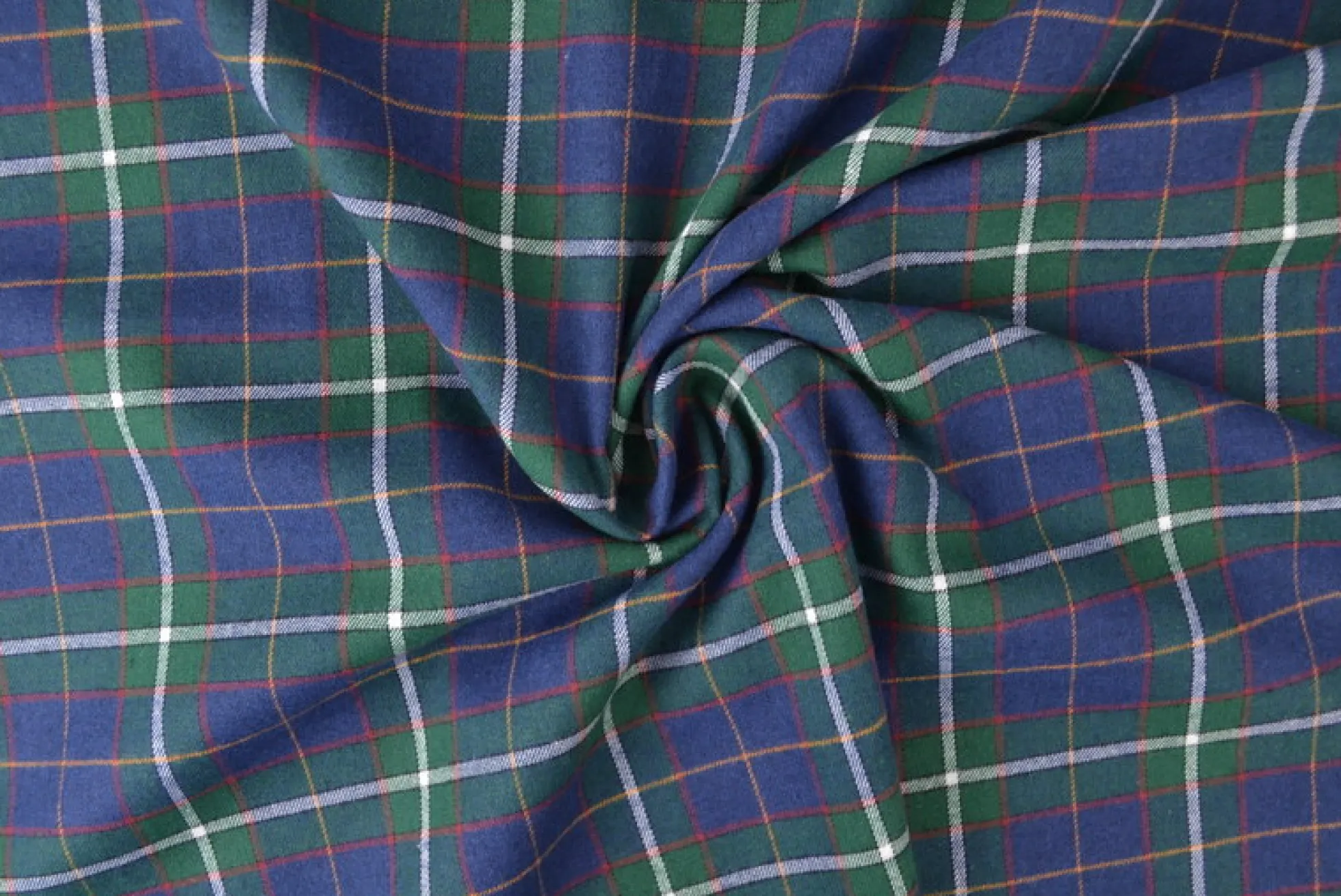 Flanel ruit – Navy, bordeauxrood, donkergroen, wit & okergeel