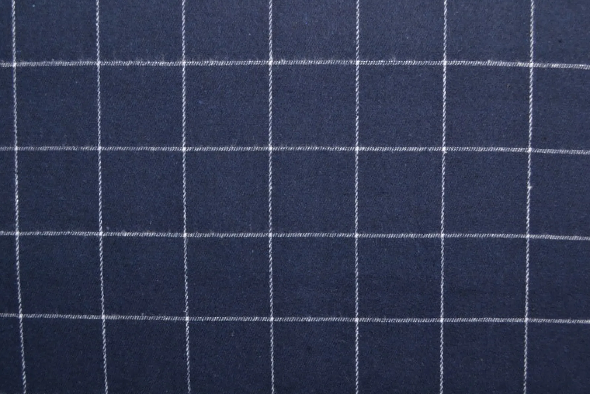 Flanel ruit – Navy & gebroken wit