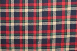 Flanel ruit – Navy, rood, donkergroen & creme