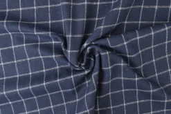 Flanel ruit – Navy & wit