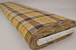 Flanel ruit – Okergeel, beige & bruin
