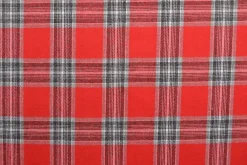 Flanel ruit – Rood, gebroken wit, lichtgrijs & zwart