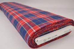 Flanel ruit – Rood, navy, wit & beige