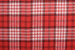 Flanel ruit – Warm rood, wit & zwart