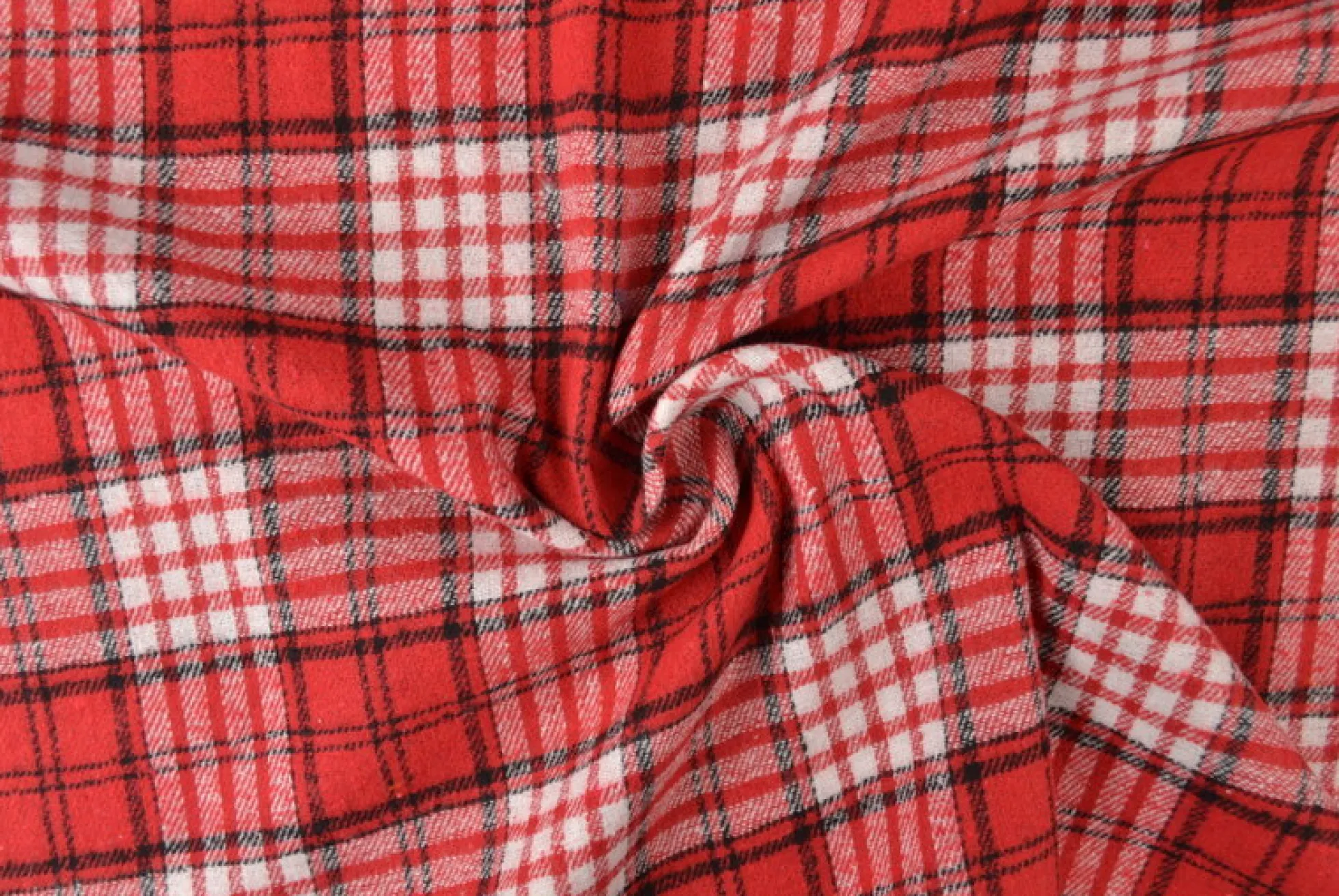 Flanel ruit – Warm rood, wit & zwart