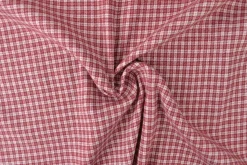 Flanel ruit – Wijnrood & gebroken wit