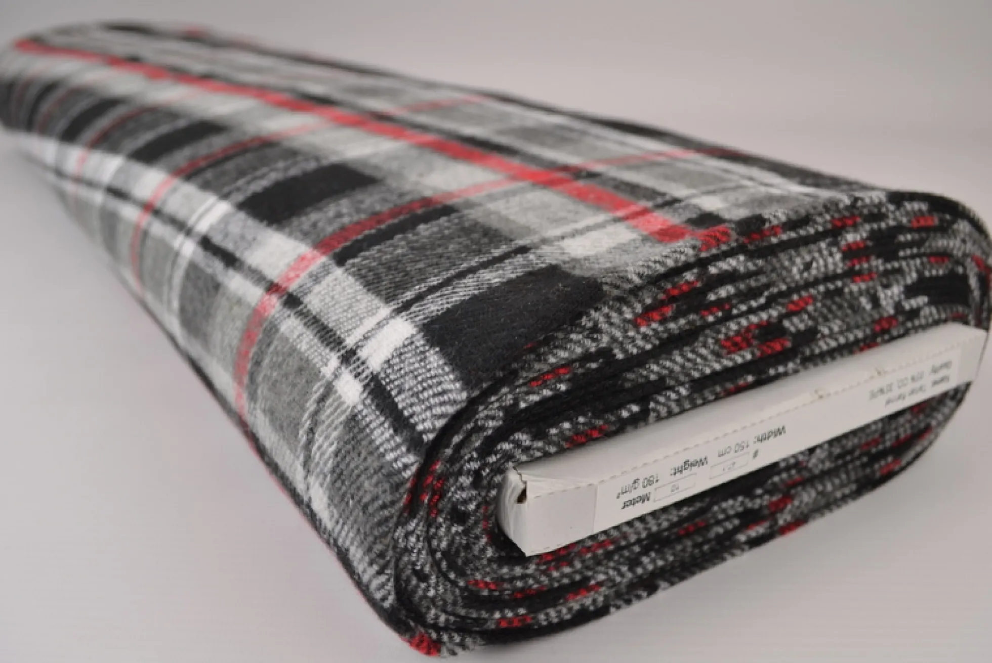 Flanel ruit – Zwart, grijs, gebroken wit & rood
